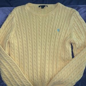 Cable Knit Yellow Polo Ralph Lauren Sweater